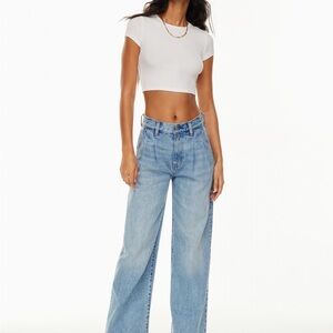Denim Forum “Belinda” High-Rise Wide Leg Women's Jeans - Light Blue
